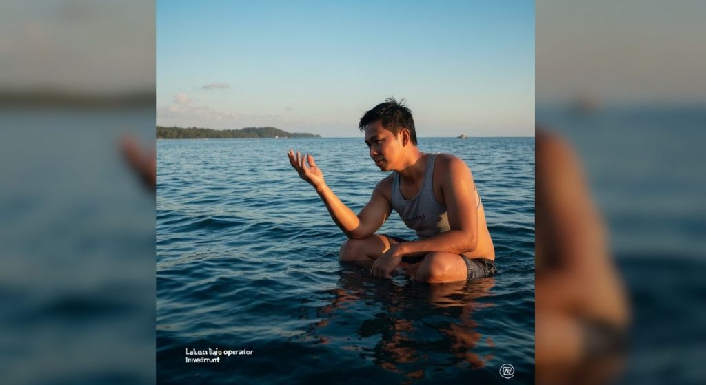 labuan bajo dive operator investment — Photorealistic editorial travel photograph relevant to: The independent, plain-la