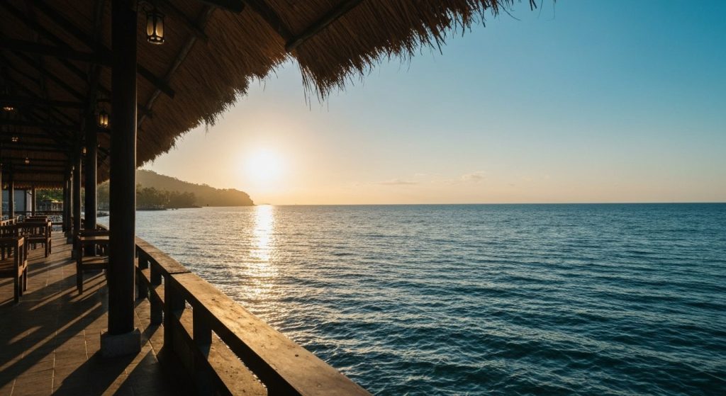 labuan bajo f&b restaurant investment — Photorealistic editorial travel photograph relevant to: The independent, plain-l
