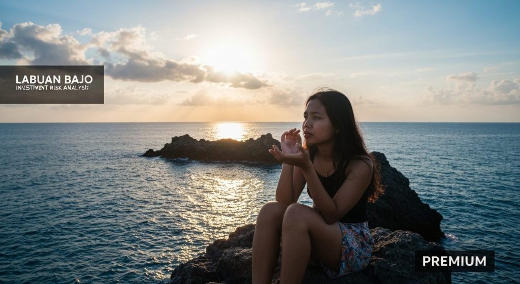 labuan bajo investment risk analysis — Photorealistic editorial travel photograph relevant to: The independent, plain-la